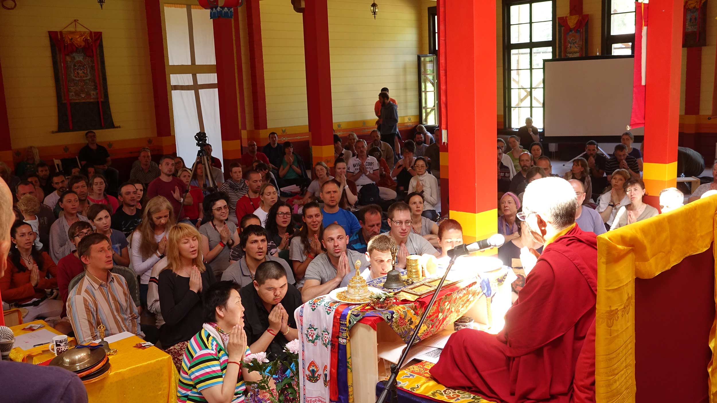 Chokyi Nyima Rinpoche in Russia Shedrub