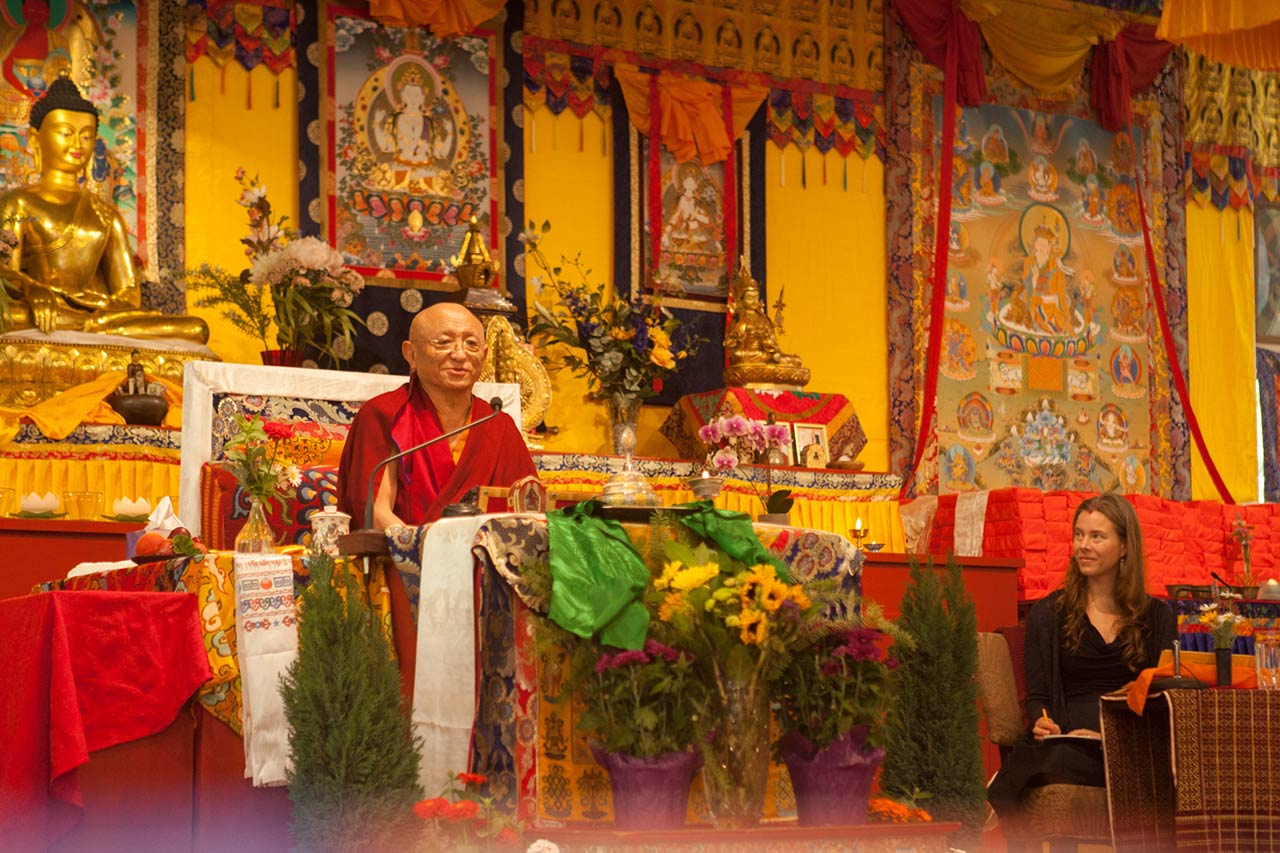 Chokyi Nyima Rinpoche’s visit in Gomde California Shedrub